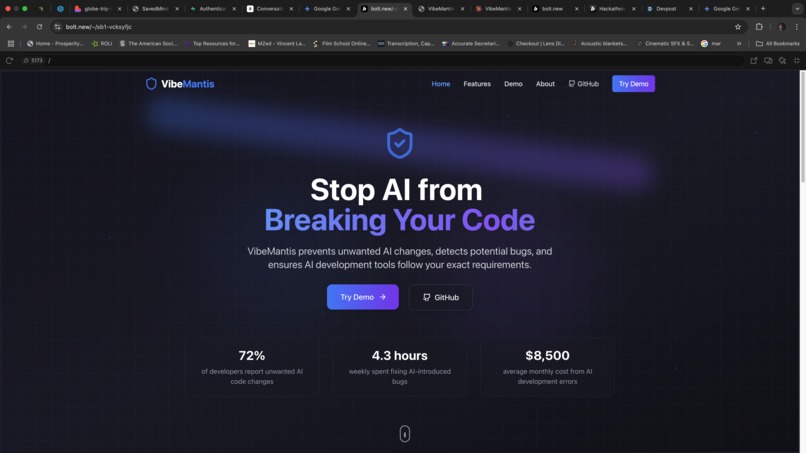CodeMantis - Stop AI from Breaking Your Code – screenshot 1