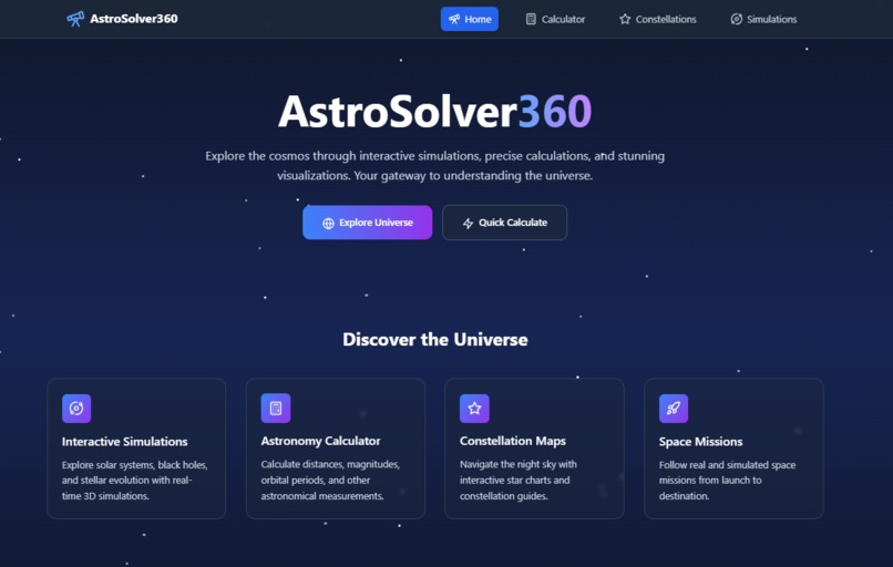  AstroSolver360 – Explore the Universe Visually  – screenshot 1