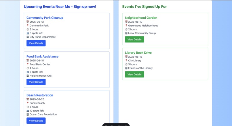 VolunteerLink – screenshot 2