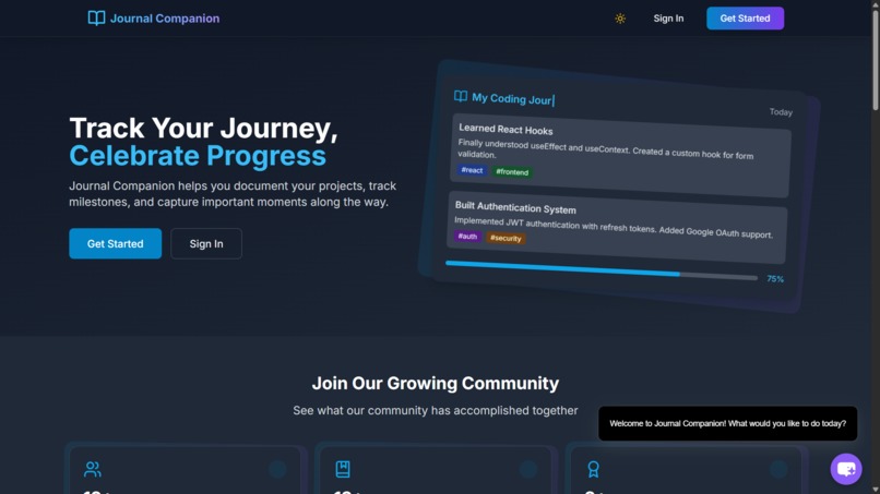 Journal Companion – screenshot 1