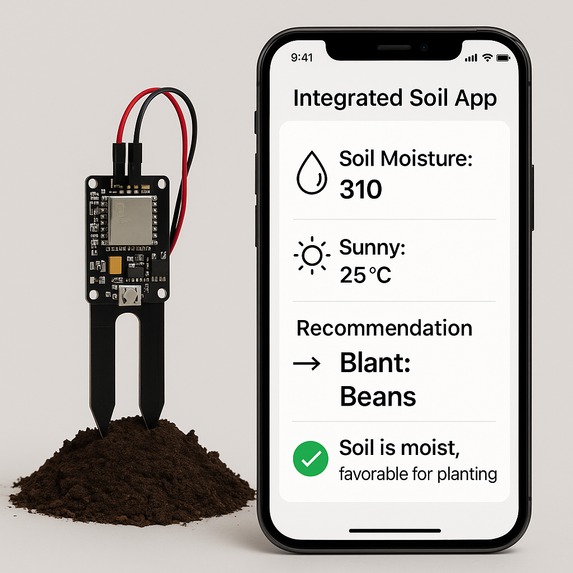 Integrated Soil Sensor with AI for Smart Crop Recommendation – screenshot 1