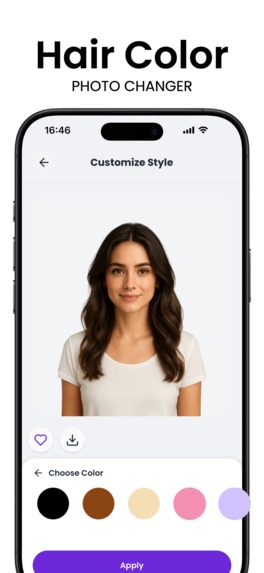 Hairstyle Try On - GlamurAI – screenshot 1