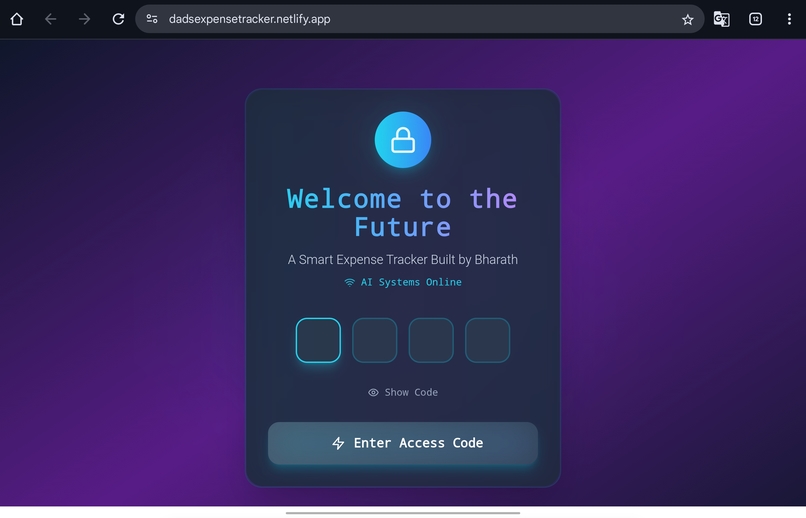 Dads Expense Tracker – screenshot 1