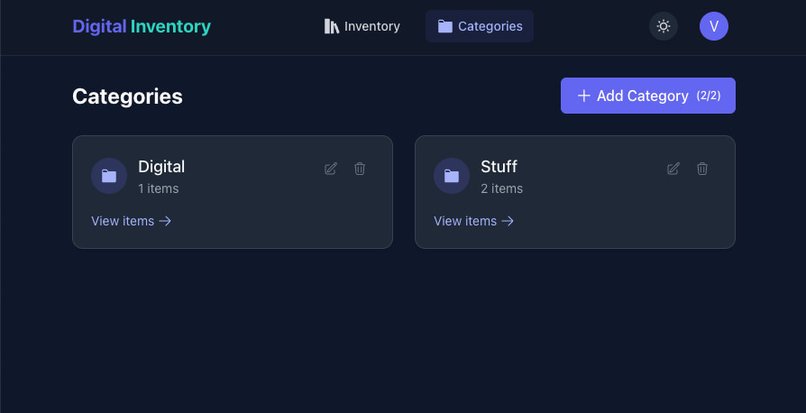 Digital Inventory – screenshot 2