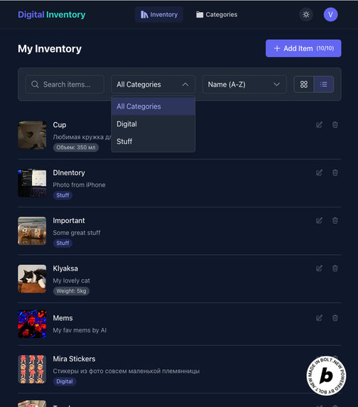 Digital Inventory – screenshot 3