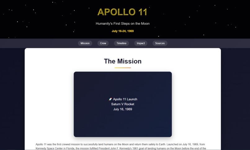 The 1969 Apollo 11 Moon Landing – screenshot 1