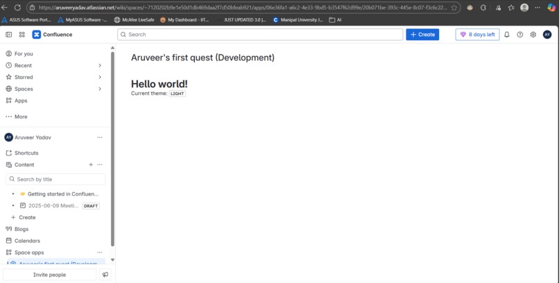 Aruveer's 1st Forge App – screenshot 1