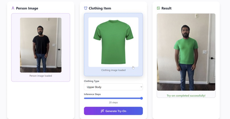 TRYON – screenshot 1