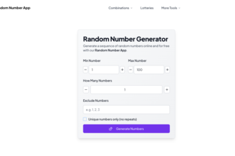 Random Number App