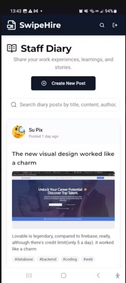 Swipehire – screenshot 3