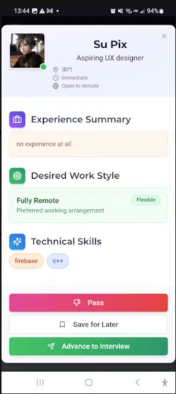 Swipehire – screenshot 4