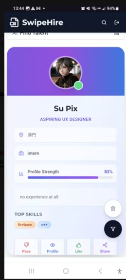 Swipehire – screenshot 5