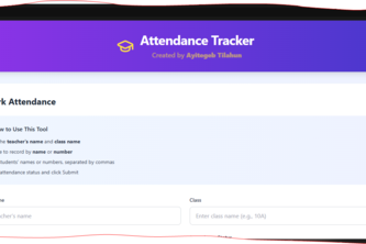 attendas tracker for teacher and student