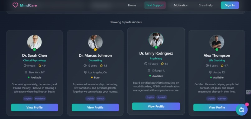 MindCare – screenshot 2