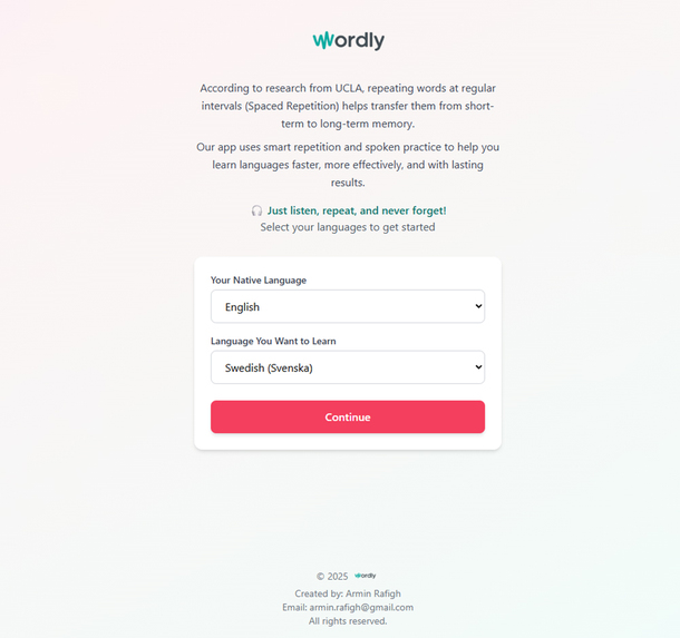 Wordly – screenshot 1