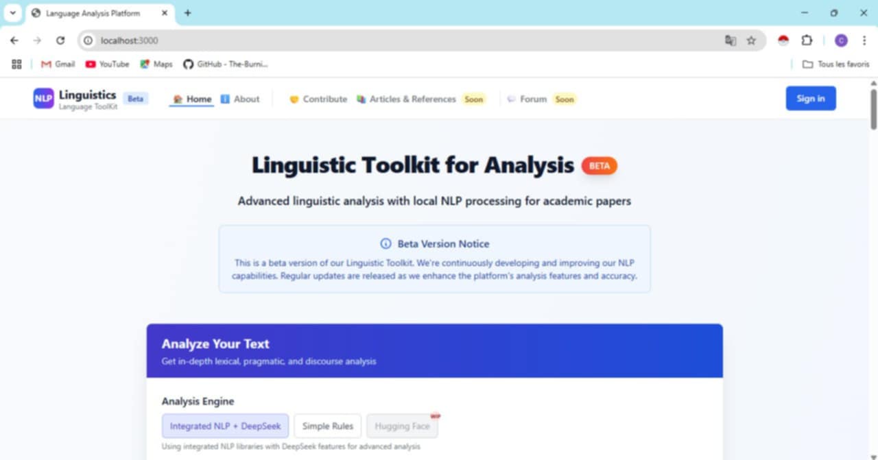 NLP Linguistics Analyzer | Devpost