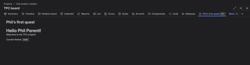 Atlassian Forge quest – screenshot 1