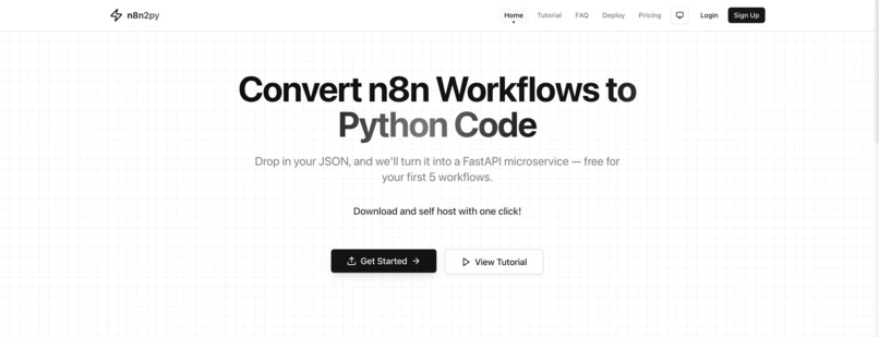 n8n2py.me – screenshot 1