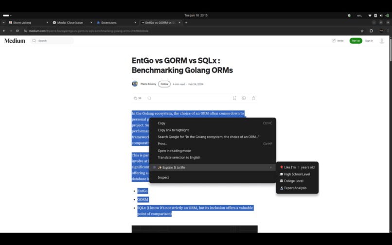 Explain It To Me (Chrome Extension) – screenshot 1