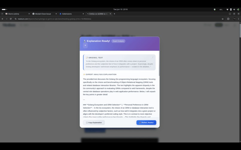 Explain It To Me (Chrome Extension) – screenshot 5