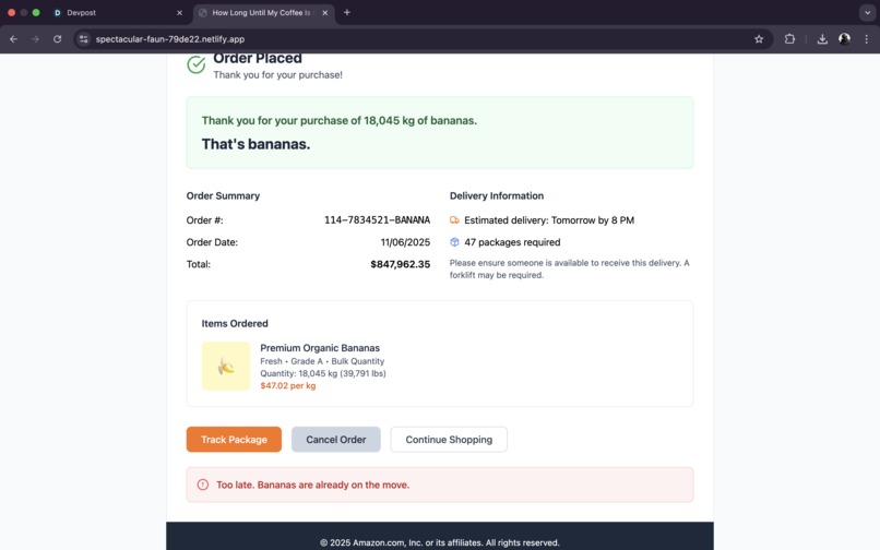 How Long Until My Coffee Is Cold? Banana Prank – screenshot 2