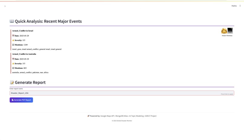Global Disaster Monitor – screenshot 3