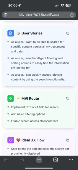UX-PM Assistant – screenshot 1