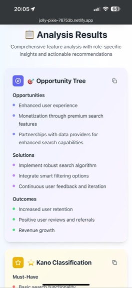 UX-PM Assistant – screenshot 3