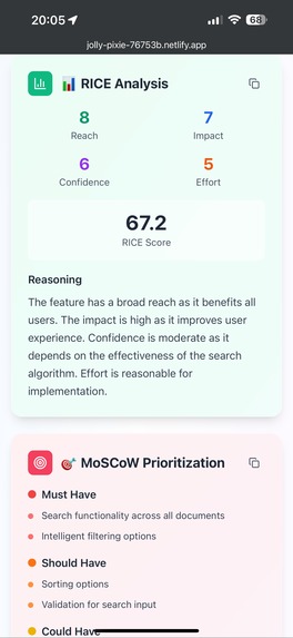 UX-PM Assistant – screenshot 4