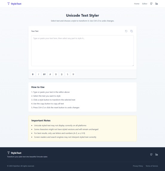 styletext – screenshot 2