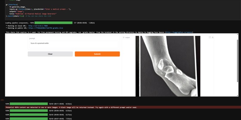 MedDream: AI-Powered Visualizations for Medical Text – screenshot 2