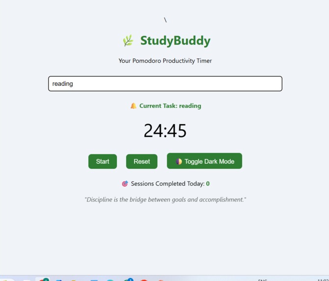 StudyBuddy Pomodoro Timer – screenshot 1