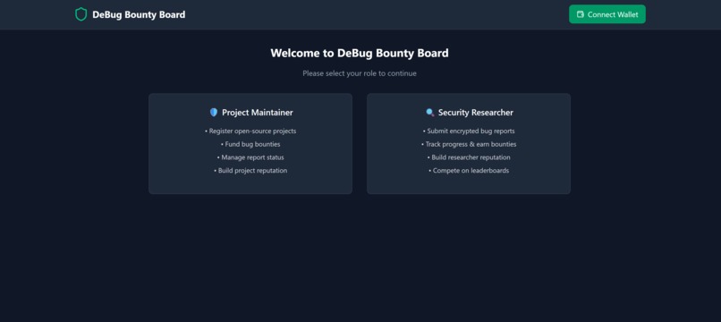 DeBug Bounty Board – screenshot 1