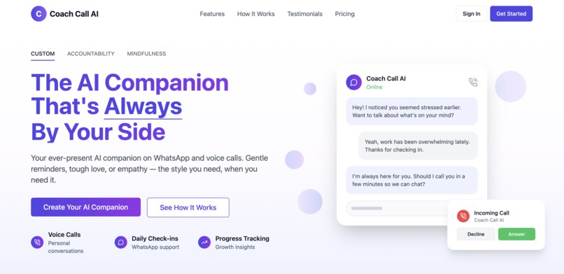 Coach Call AI – screenshot 1