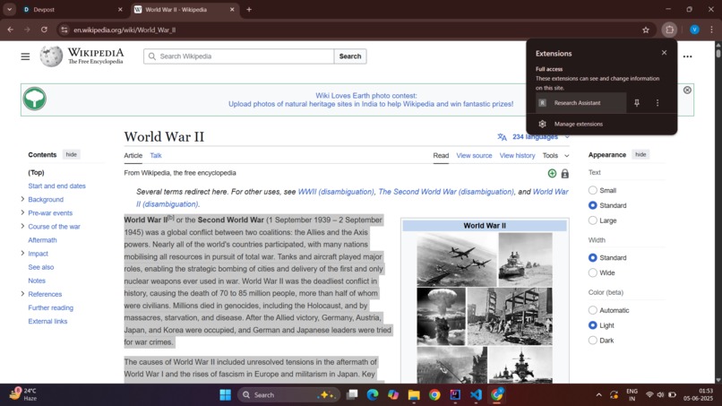 Research Assistant  – screenshot 2