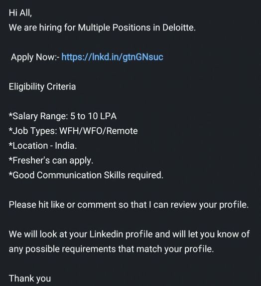 Fake job post detector – screenshot 2