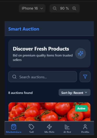 Smart Auction app for Farmer, Fisherman. – screenshot 1