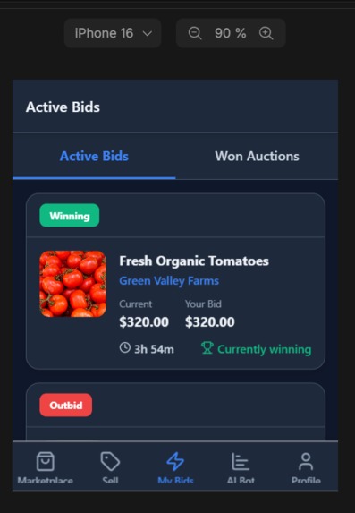 Smart Auction app for Farmer, Fisherman. – screenshot 3