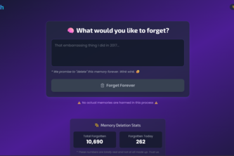 Tap to Forget