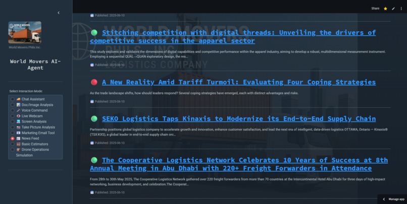  World Movers AI-Agent Drone, Customer Service, & Marketing – screenshot 23