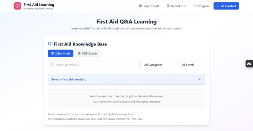 FirstAid Learning App – screenshot 2