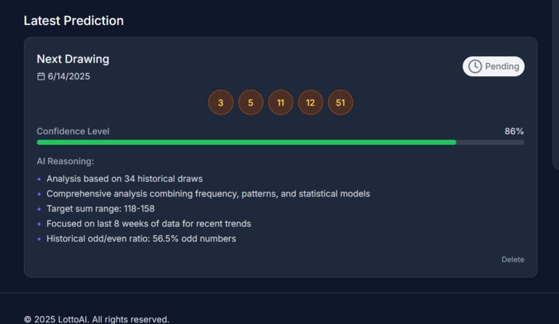 AI Lotto – screenshot 2