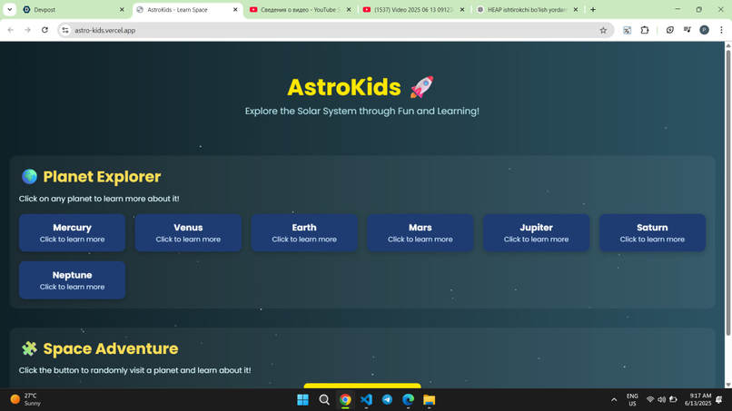 AstroKids  – screenshot 1