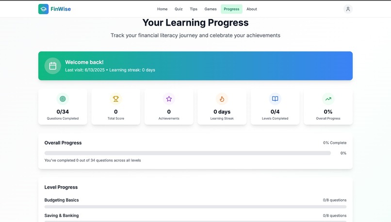 FinWise - Gamified Financial Literacy App – screenshot 7