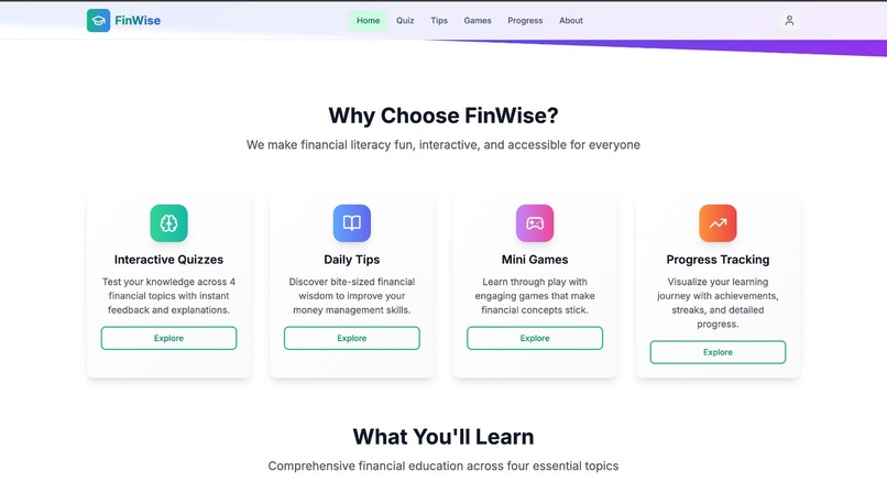 FinWise - Gamified Financial Literacy App – screenshot 9