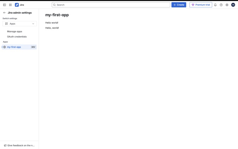My First Forge App – screenshot 1