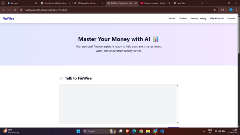 FinWise – screenshot 1