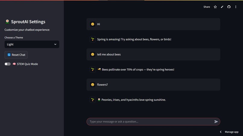 SproutAI – screenshot 2