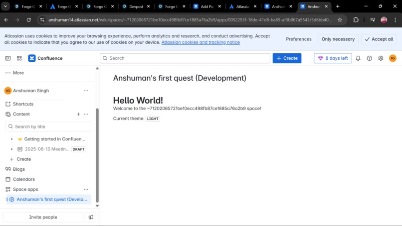 Hello World – screenshot 1