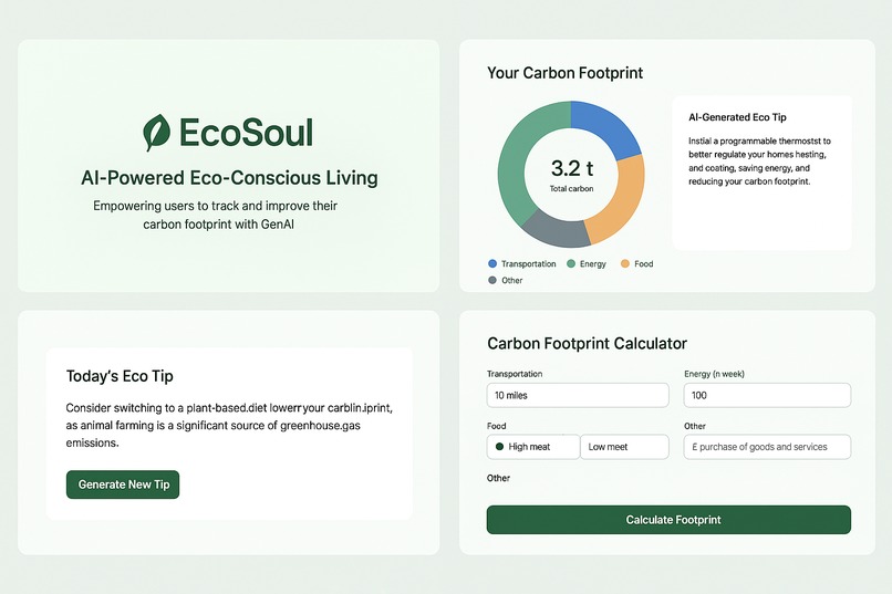 EcoSoul: AI-Powered Eco-Conscious Living – screenshot 1